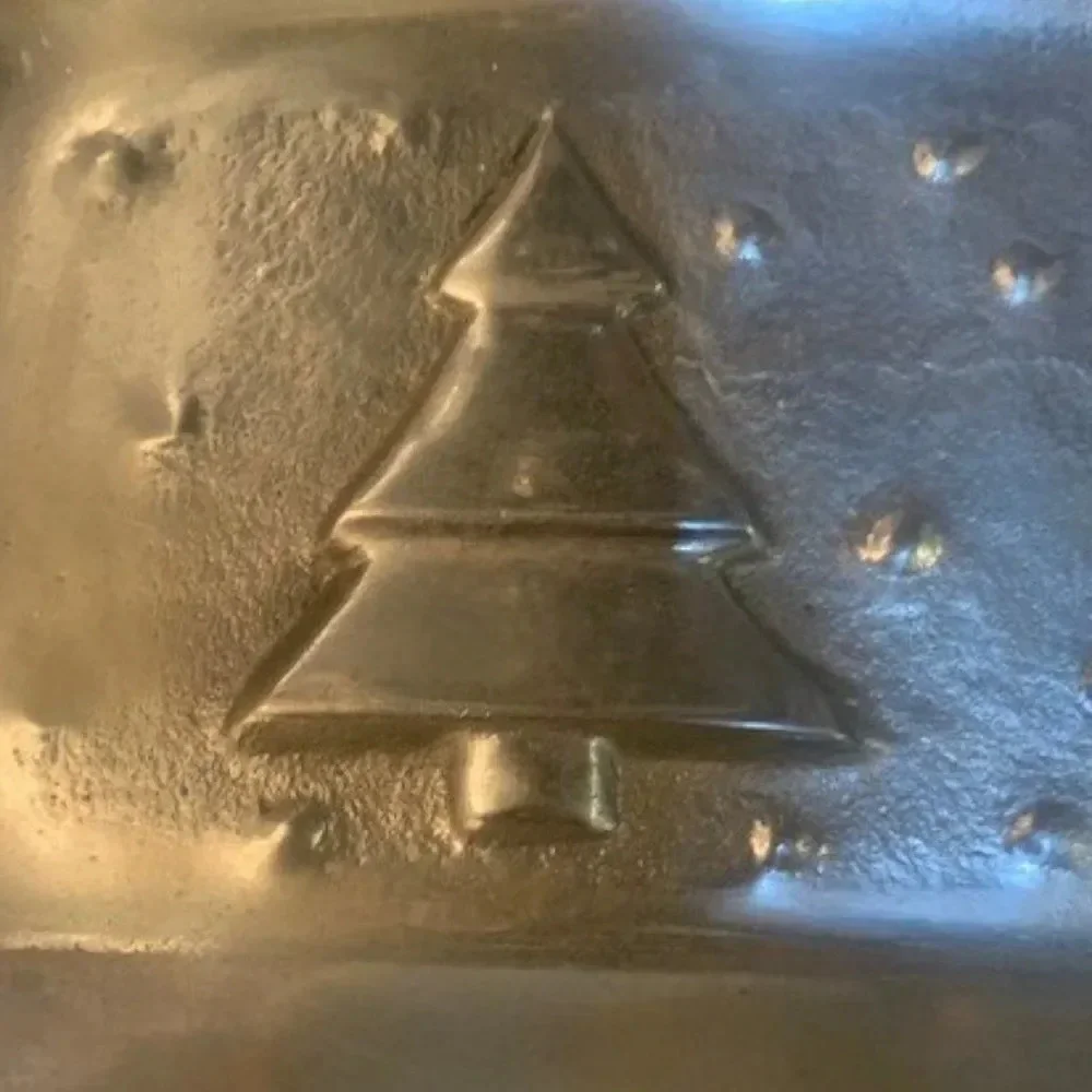 Silver Christmas‎ tree tray/platter